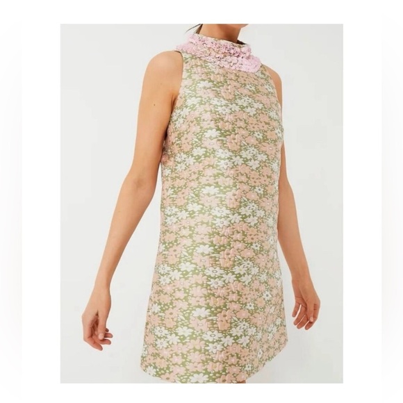 Tuckernuck Maude Sequin Floral Mini Dress XXXL NWT Pink Green Sleeveless - Picture 4 of 13